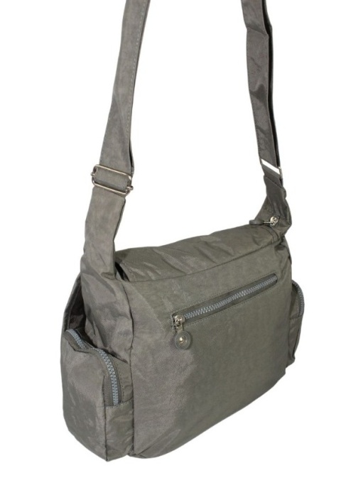 Stylowa Pozioma Torba Średnia Na Ramię Bag Street NR 2222 SZARA 30 x 25 x 10 [cm]