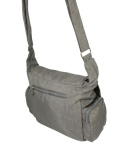 Stylowa Pozioma Torba Średnia Na Ramię Bag Street NR 2222 SZARA 30 x 25 x 10 [cm]