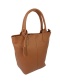 Torebka Skórzana MAGRE (PL) KLEOPATRA Shopper Bag Skóra Naturalna CIEMNY BRĄZOWY 