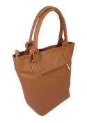 Torebka Skórzana MAGRE (PL) KLEOPATRA Shopper Bag Skóra Naturalna CIEMNY BRĄZOWY 