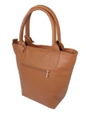 Torebka Skórzana MAGRE (PL) KLEOPATRA Shopper Bag Skóra Naturalna CIEMNY BRĄZOWY 
