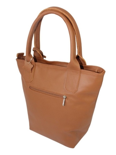 Torebka Skórzana MAGRE (PL) KLEOPATRA Shopper Bag Skóra Naturalna CIEMNY BRĄZOWY 
