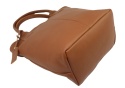 Torebka Skórzana MAGRE (PL) KLEOPATRA Shopper Bag Skóra Naturalna CIEMNY BRĄZOWY 