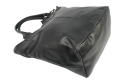 Torebka Skórzana MAGRE (PL) KLEOPATRA Shopper Bag Skóra Naturalna CZARNA Gładka