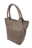 Torebka Skórzana MAGRE (PL) KLEOPATRA Shopper Bag Skóra Naturalna CZEKOLADOWY 
