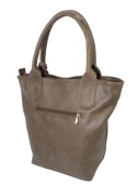 Torebka Skórzana MAGRE (PL) KLEOPATRA Shopper Bag Skóra Naturalna CZEKOLADOWY 