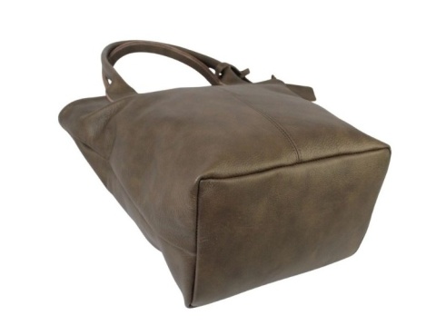 Torebka Skórzana MAGRE (PL) KLEOPATRA Shopper Bag Skóra Naturalna CZEKOLADOWY 
