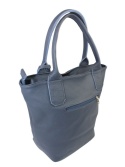 Torebka Skórzana MAGRE (PL) KLEOPATRA Shopper Bag Skóra Naturalna GRANATOWY 