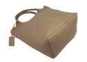 Torebka Skórzana MAGRE (PL) KLEOPATRA Shopper Bag Skóra Naturalna MLECZNA CZEKOLADA Gładka 