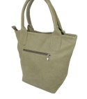 Torebka Skórzana MAGRE (PL) KLEOPATRA Shopper Bag Skóra Naturalna Surowa Skóra OLIWKOWY