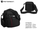 Elegancka Torba/Saszetka Średnia Na Ramię Peterson PTN 73201 CZARNY 19 x 17 x 6,5 [cm]