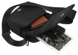 Elegancka Torba/Saszetka Średnia Na Ramię Peterson PTN 73201 CZARNY 19 x 17 x 6,5 [cm]