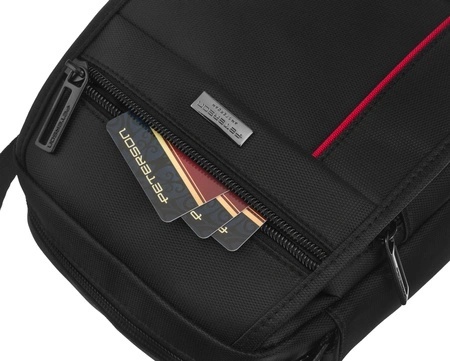 Elegancka Torba/Saszetka Średnia Na Ramię Peterson PTN 73201 CZARNY 19 x 17 x 6,5 [cm]