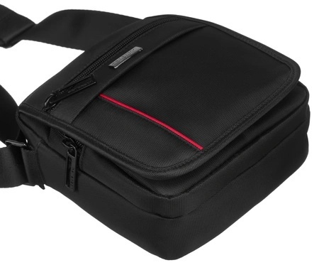 Elegancka Torba/Saszetka Średnia Na Ramię Peterson PTN 73201 CZARNY 19 x 17 x 6,5 [cm]