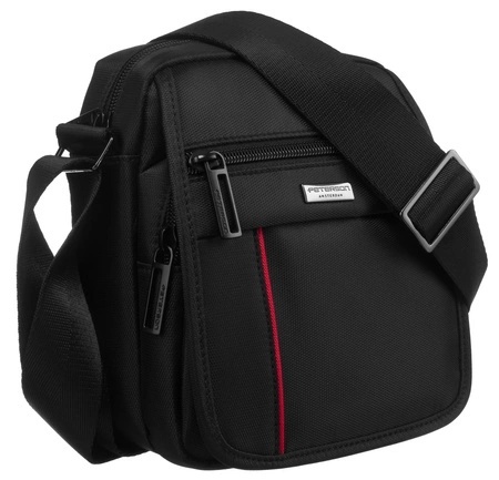 Elegancka Torba/Saszetka Średnia Na Ramię Peterson PTN 73201 CZARNY 19 x 17 x 6,5 [cm]