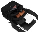 Elegancka Torba/Saszetka Średnia Na Ramię Peterson PTN 73214 CZARNY 20 x 18 x 8 [cm]