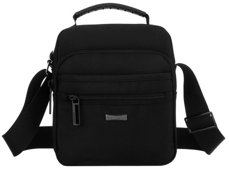 Elegancka Torba/Saszetka Średnia Na Ramię Peterson PTN 73214 CZARNY 20 x 18 x 8 [cm]