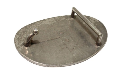 Klamra Do Paska Pełna Blaszka Z Bolczykiem 40 mm Metalowa Solidna Z Połyskiem KBOL40/113 "THE STATE OF TEXAS ORIENT EXPRESS"