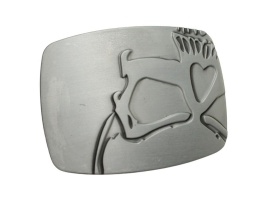 Klamra Do Paska Pełna Blaszka Z Bolczykiem 40 mm Metalowa Solidna Z Połyskiem KBOL40/115 