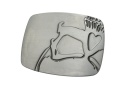 Klamra Do Paska Pełna Blaszka Z Bolczykiem 40 mm Metalowa Solidna Z Połyskiem KBOL40/115 "ONE-LINE ART"