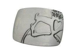Klamra Do Paska Pełna Blaszka Z Bolczykiem 40 mm Metalowa Solidna Z Połyskiem KBOL40/115 