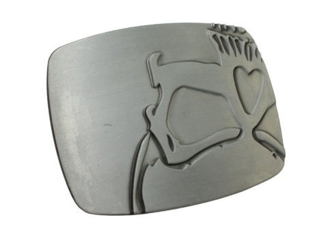 Klamra Do Paska Pełna Blaszka Z Bolczykiem 40 mm Metalowa Solidna Z Połyskiem KBOL40/115 "ONE-LINE ART"