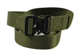 Pasek Militarny PolskaGalanteria (PL) Bardzo Wytrzymały Limitowana Edycja TM Klamra Kompozytowa Niemetalowa WOJSKOWA ZIELEŃ