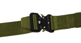 Pasek Militarny PolskaGalanteria (PL) Bardzo Wytrzymały Limitowana Edycja TM Klamra Kompozytowa Niemetalowa WOJSKOWA ZIELEŃ