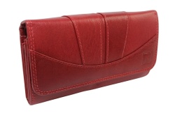 Portfel Damski NICOLE Długi Z Klamrą Wewnątrz RFID BA 2303F BORDOWY 17 x 9 x 3,5 [cm]