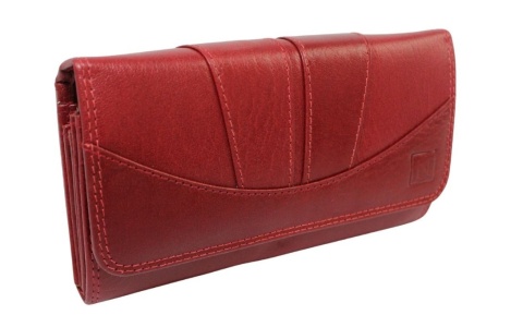 Portfel Damski NICOLE Długi Z Klamrą Wewnątrz RFID BA 2303F BORDOWY 17 x 9 x 3,5 [cm]