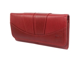 Portfel Damski NICOLE Długi Z Klamrą Wewnątrz RFID BA 2303F BORDOWY 17 x 9 x 3,5 [cm]