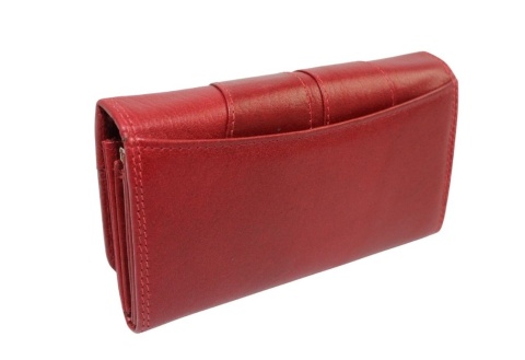 Portfel Damski NICOLE Długi Z Klamrą Wewnątrz RFID BA 2303F BORDOWY 17 x 9 x 3,5 [cm]