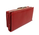 Portfel Damski Skórzany NICOLE Klamra Skóra Naturalna Z Klapką RFID BA 2305F CZERWONY 14,5 x 9,5 x 3 [cm]
