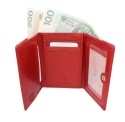 Portfel Damski Skórzany NICOLE Suwak I Klapka Na Zewnątrz Skóra Naturalna RFID BA 2306Z 12,5 x 9,5 x 3.5 [cm]