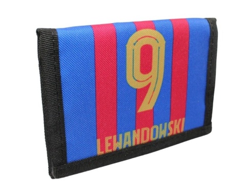 Portfel Parciany Sportowy Polska Galanteria (PL) Materiałowy ,,LEWANDOWSKI,, 13,5 x 9,5 x 1 [cm]