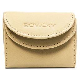 Portfelik Uniwersalny MARS Rovicky (PL) Skóra Naturalna R-17 BEŻOWY 8 x 6,5 x 2 [cm]
