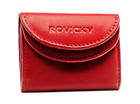Portfelik Uniwersalny MARS Rovicky (PL) Skóra Naturalna R-17 CZERWONY 8 x 6,5 x 2 [cm]