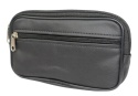 Skórzane Etui Na Telefon Płaska Saszetka Na Pasek Z Suwakiem Antoszczyk (PL) "Etui Duże" Na Smartfona/Telefon 18 x 9 x 2 [cm]