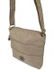 Stylowa Lekka Materiałowa Torba Pozioma Średnia Na Ramię Bag Street NR 2265 BEŻOWY 23 x 22 x 6 [cm]