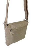 Stylowa Lekka Materiałowa Torba Pozioma Średnia Na Ramię Bag Street NR 2265 BEŻOWY 23 x 22 x 6 [cm]