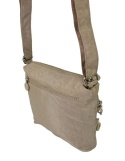 Stylowa Lekka Materiałowa Torba Pozioma Średnia Na Ramię Bag Street NR 2265 BEŻOWY 23 x 22 x 6 [cm]