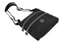 Stylowa Lekka Materiałowa Torba Pozioma Średnia Na Ramię Bag Street NR 2265 CZARNA 23 x 22 x 6 [cm]