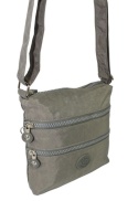 Stylowa Lekka Materiałowa Torba Pozioma Średnia Na Ramię Bag Street NR 2265 SZARA 23 x 22 x 6 [cm]