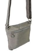 Stylowa Lekka Materiałowa Torba Pozioma Średnia Na Ramię Bag Street NR 2265 SZARA 23 x 22 x 6 [cm]