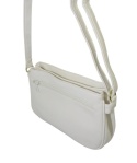 Torebka Skórzana Klasyczna BAG STREET Listonoszka Skóra Cielęca 3018 BRUDNY BIAŁY 26 x 16 x 8 [cm]