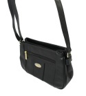 Torebka Skórzana Klasyczna BAG STREET Listonoszka Skóra Cielęca 3018 CZARNY 26 x 16 x 8 [cm]