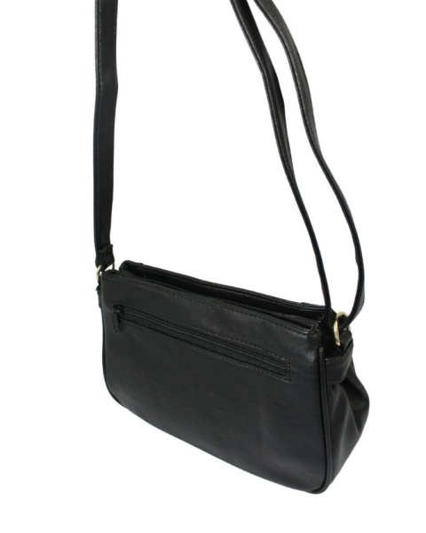 Torebka Skórzana Klasyczna BAG STREET Listonoszka Skóra Cielęca 3018 CZARNY 26 x 16 x 8 [cm]