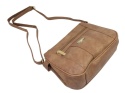 Torebka Skórzana Klasyczna BAG STREET Listonoszka Skóra Cielęca 3018 JASNY BRĄZOWY 26 x 16 x 8 [cm]
