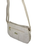 Torebka Skórzana Klasyczna BAG STREET Listonoszka Skóra Cielęca 3018 KREMOWY 26 x 16 x 8 [cm]