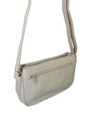Torebka Skórzana Klasyczna BAG STREET Listonoszka Skóra Cielęca 3018 KREMOWY 26 x 16 x 8 [cm]